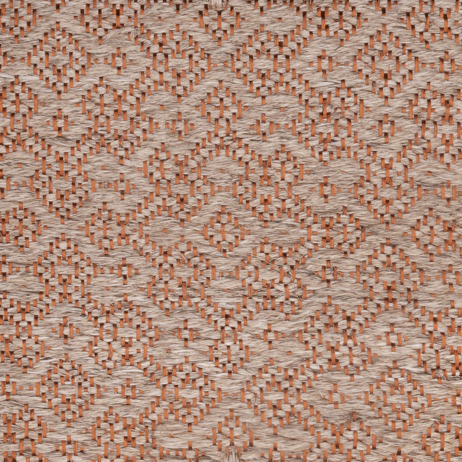 CASABLANCA WEAVE RUG IN COPPER WITH NATURAL FIQUE FIBER