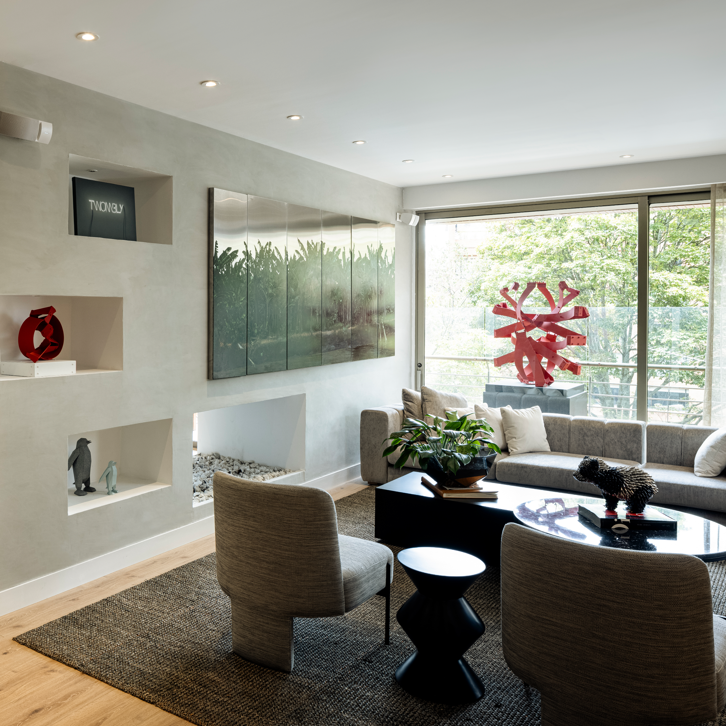 LUMA WEAVE RUG IN AMAZON GREEN FIQUE FIBER WITH COPPER