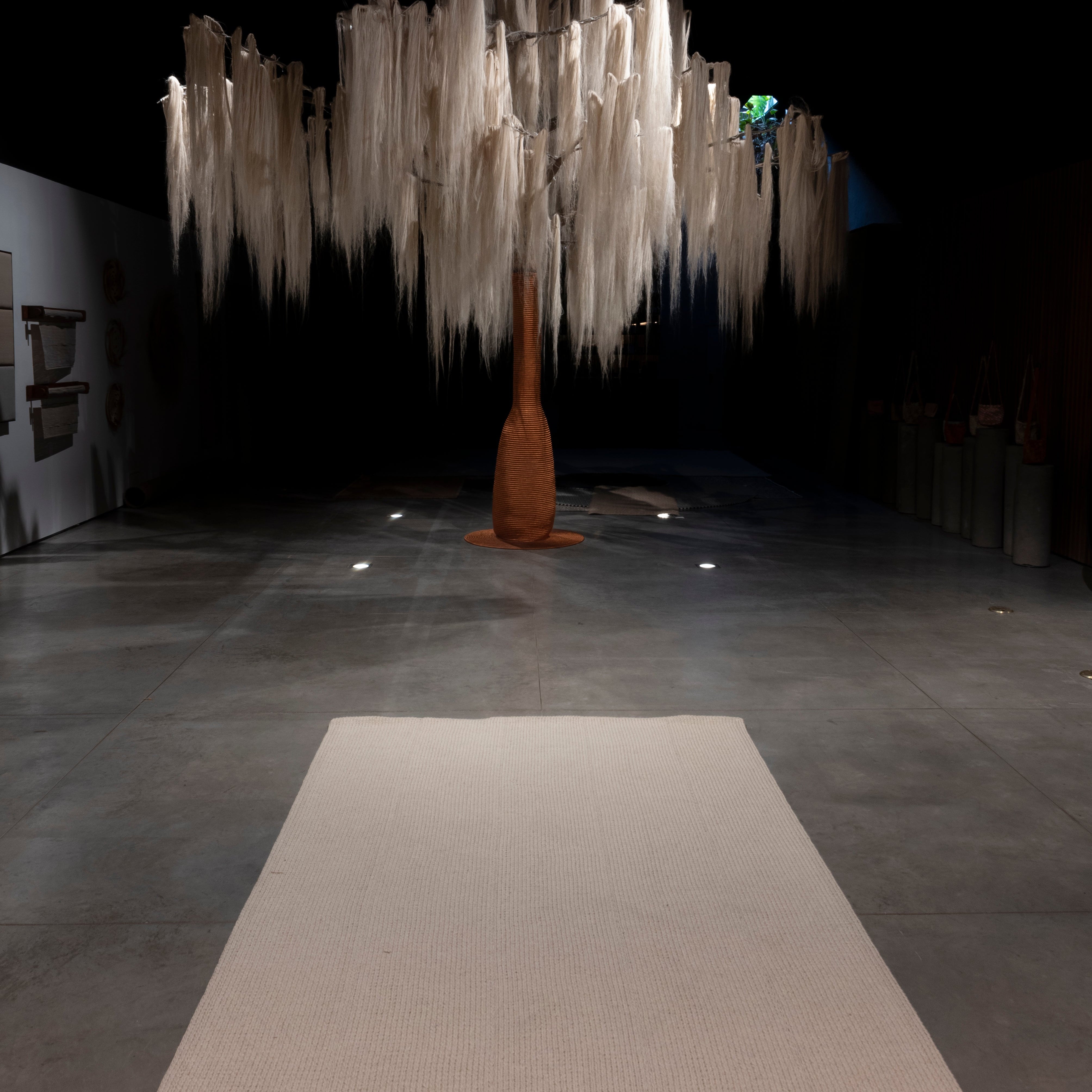 MESETA WEAVE RUG IN NATURAL ALPACA