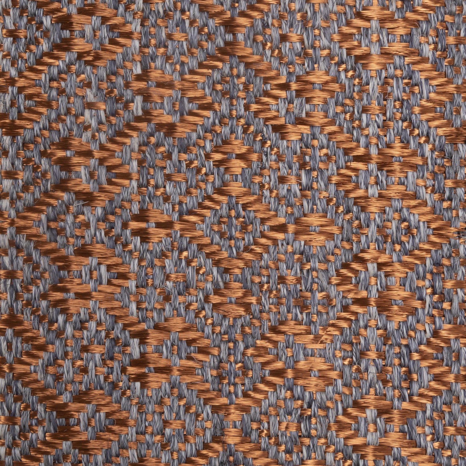 CASABLANCA WEAVE RUG IN WHITE-GRAY FIQUE FIBER AND COPPER