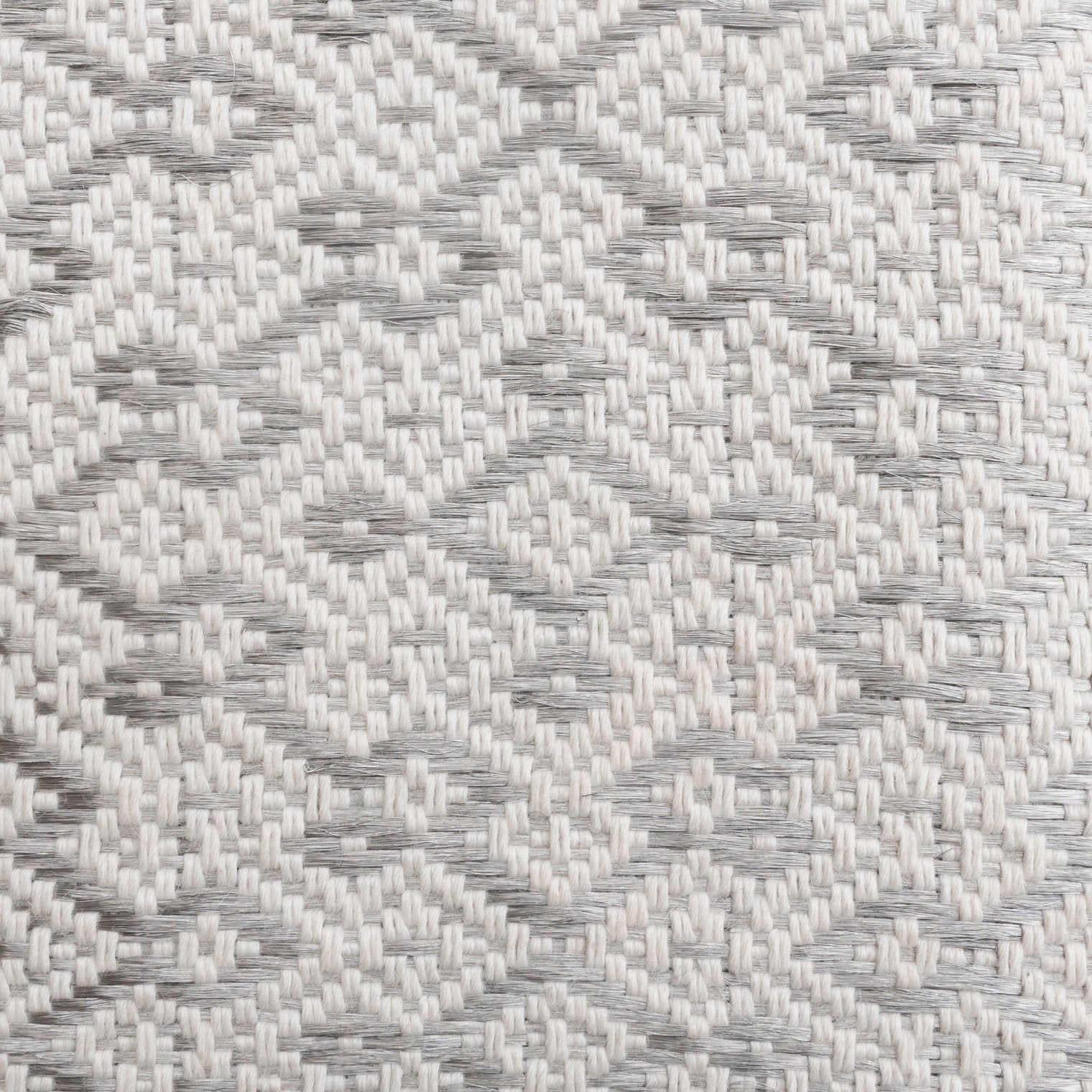 CASABLANCA WEAVE RUG IN WHITE ALPACA AND STAINLESS STEEL