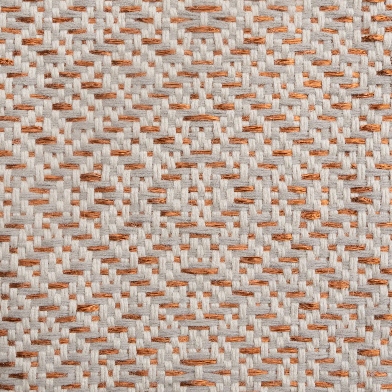DAU WEAVE RUG IN WHITE ALPACA, BONE ALPACA AND COPPER