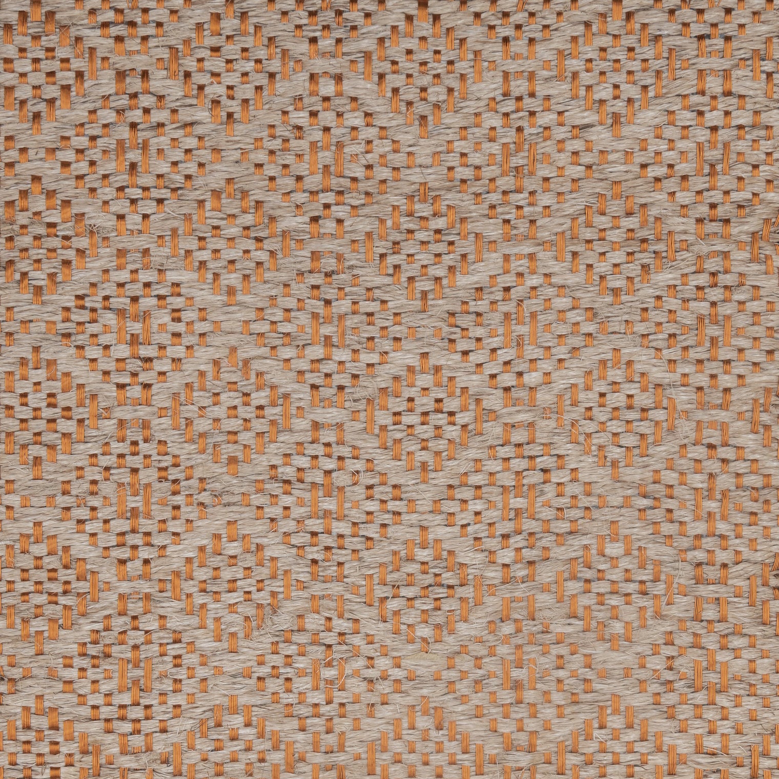 ALUNA WEAVE RUG IN COPPER AND NATURAL FIQUE FIBER