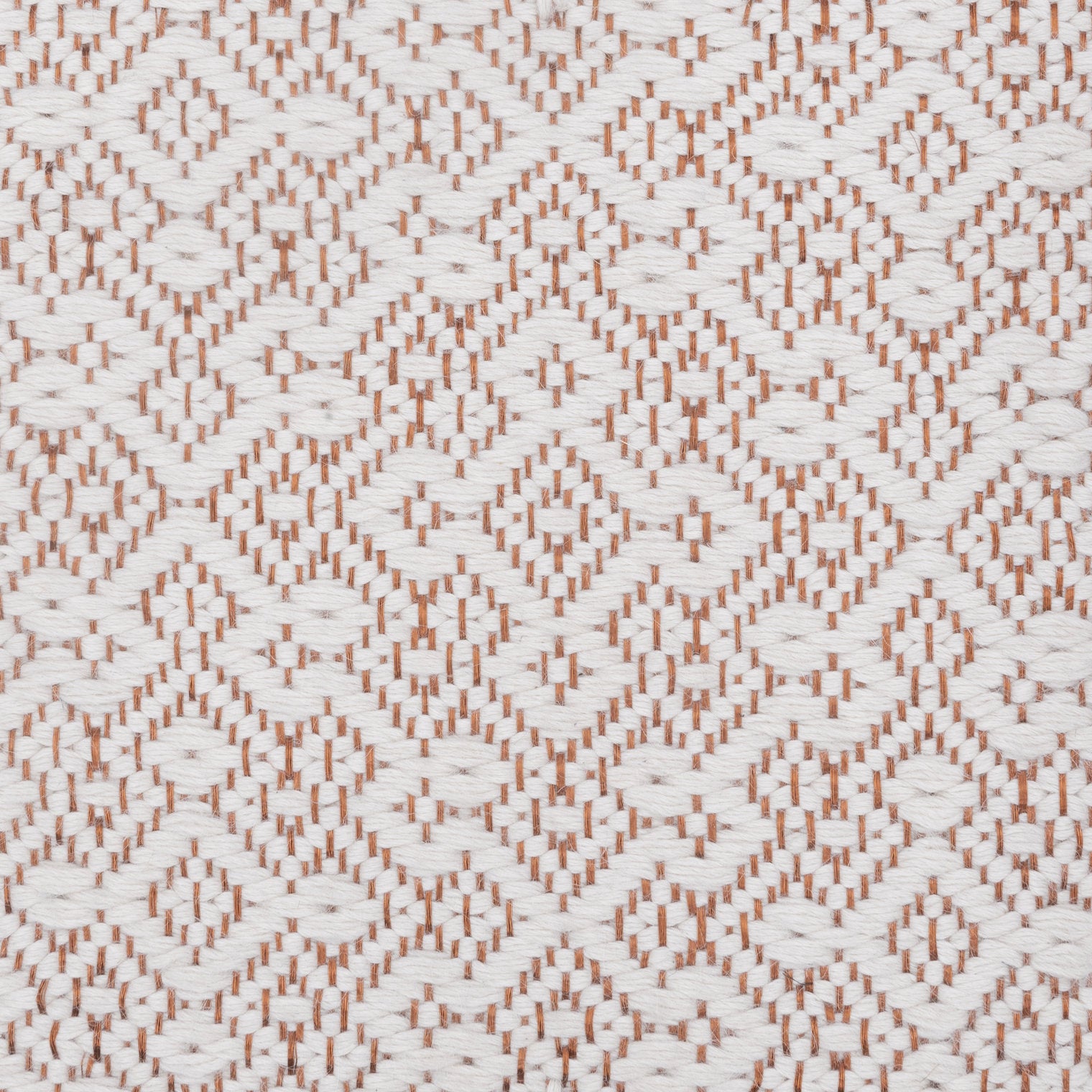 CASABLANCA WEAVE RUG IN COPPER WITH WHITE ALPACA