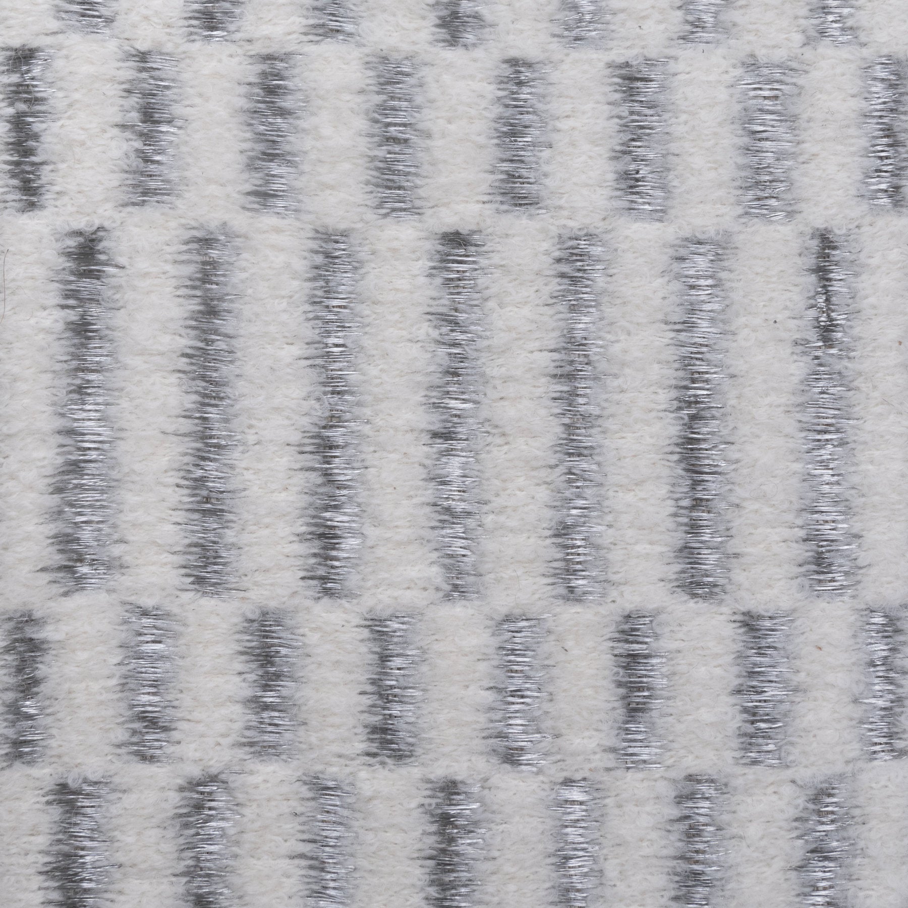 AXXIS WEAVE RUG IN STAINLESS STEEL AND BOUCLÉ ALPACA