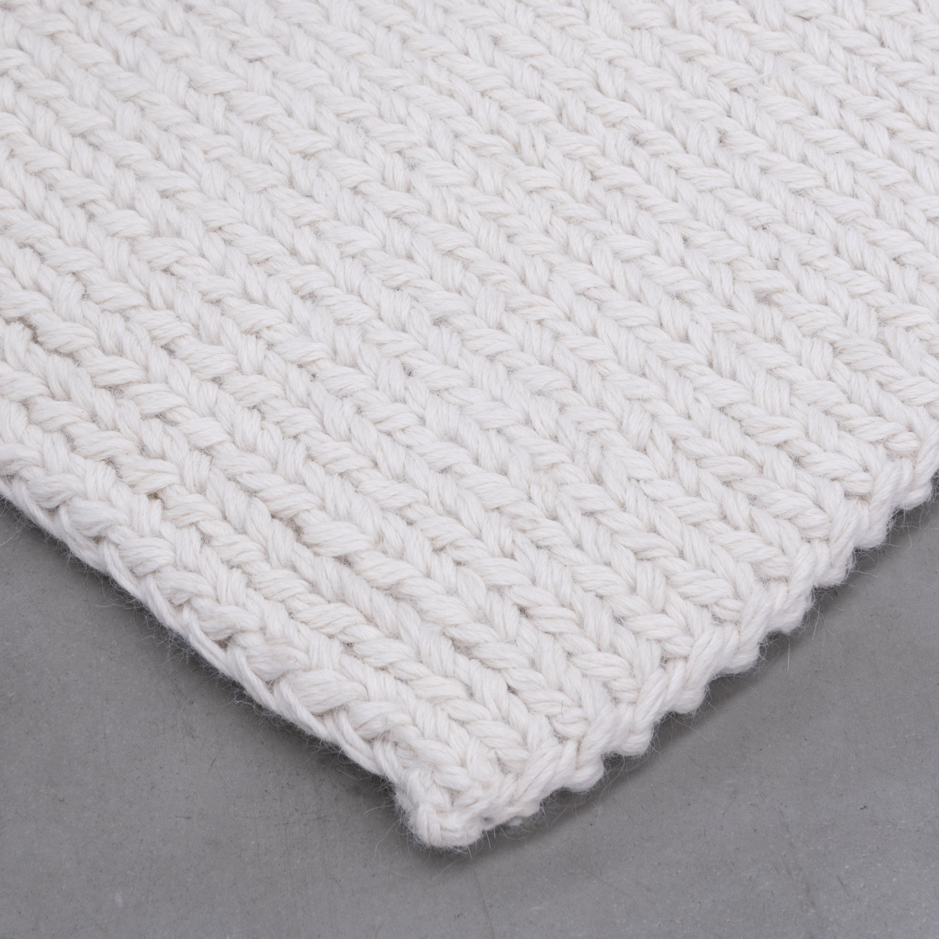 LUMA WEAVE RUG IN WHITE ALPACA