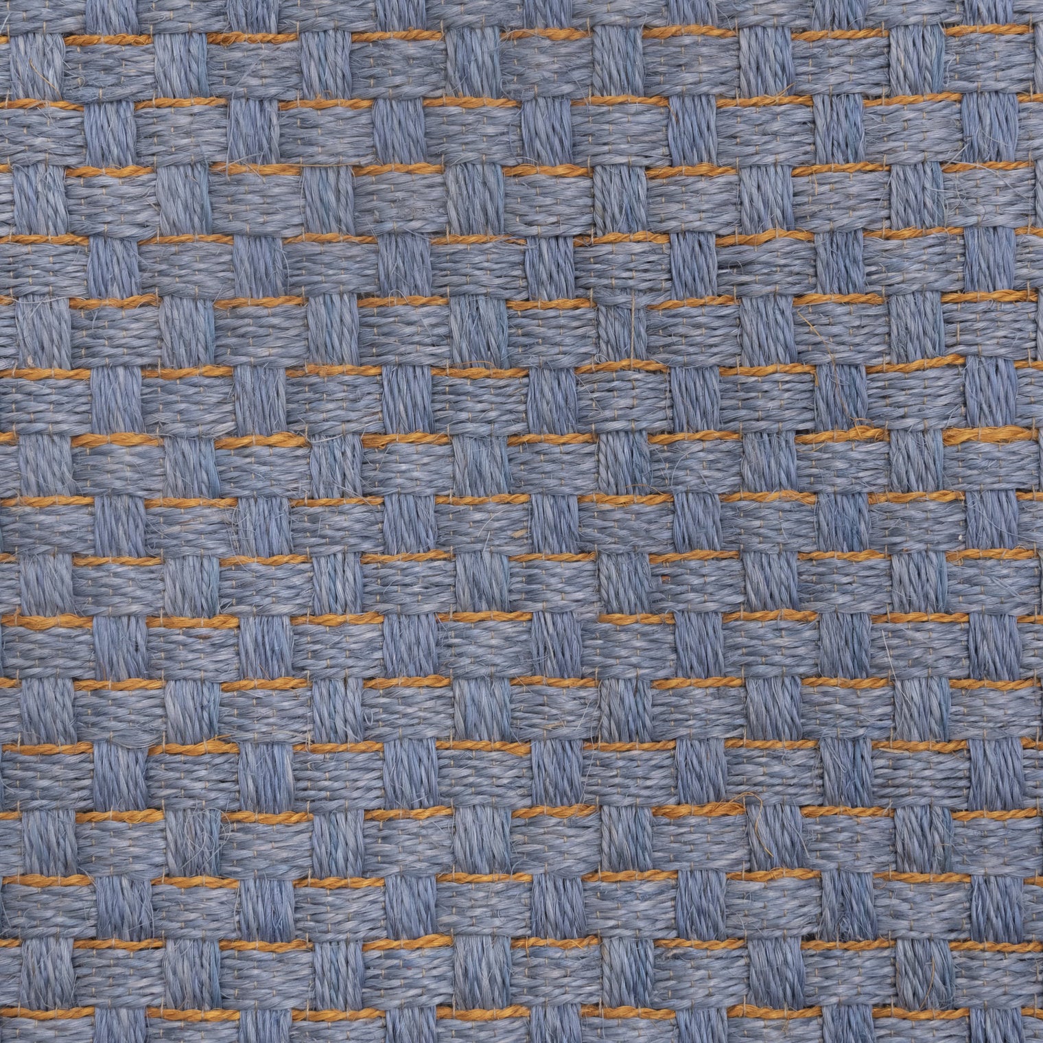 KANASPI WEAVE RUG IN CELESTE AND MUSTARD FIQUE FIBER