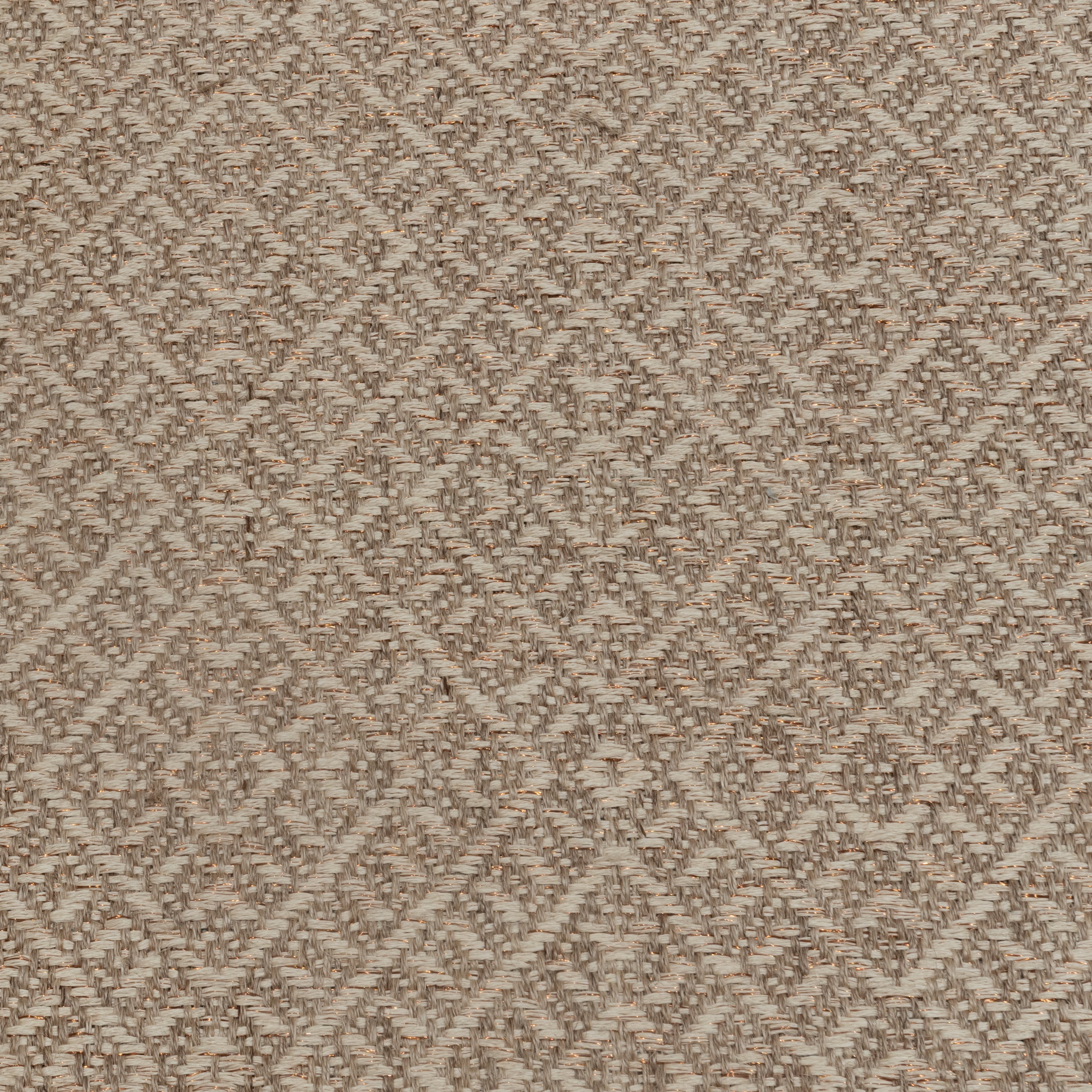 DAÚ WEAVE RUG IN NATURAL FIQUE FIBER, WHITE FIQUE FIBER AND COPPER