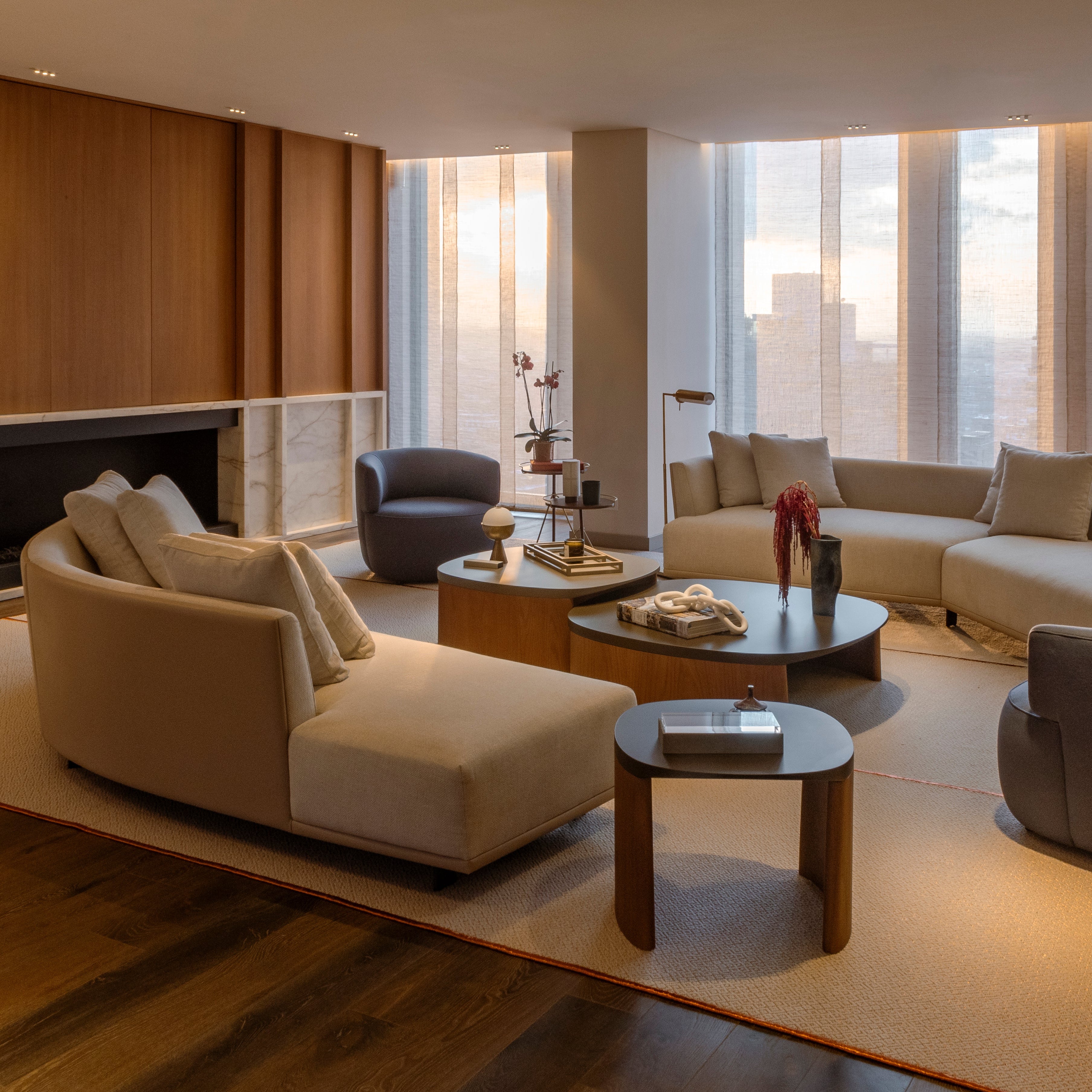 SUSU WEAVE RUG IN COPPER AND WHITE ALPACA