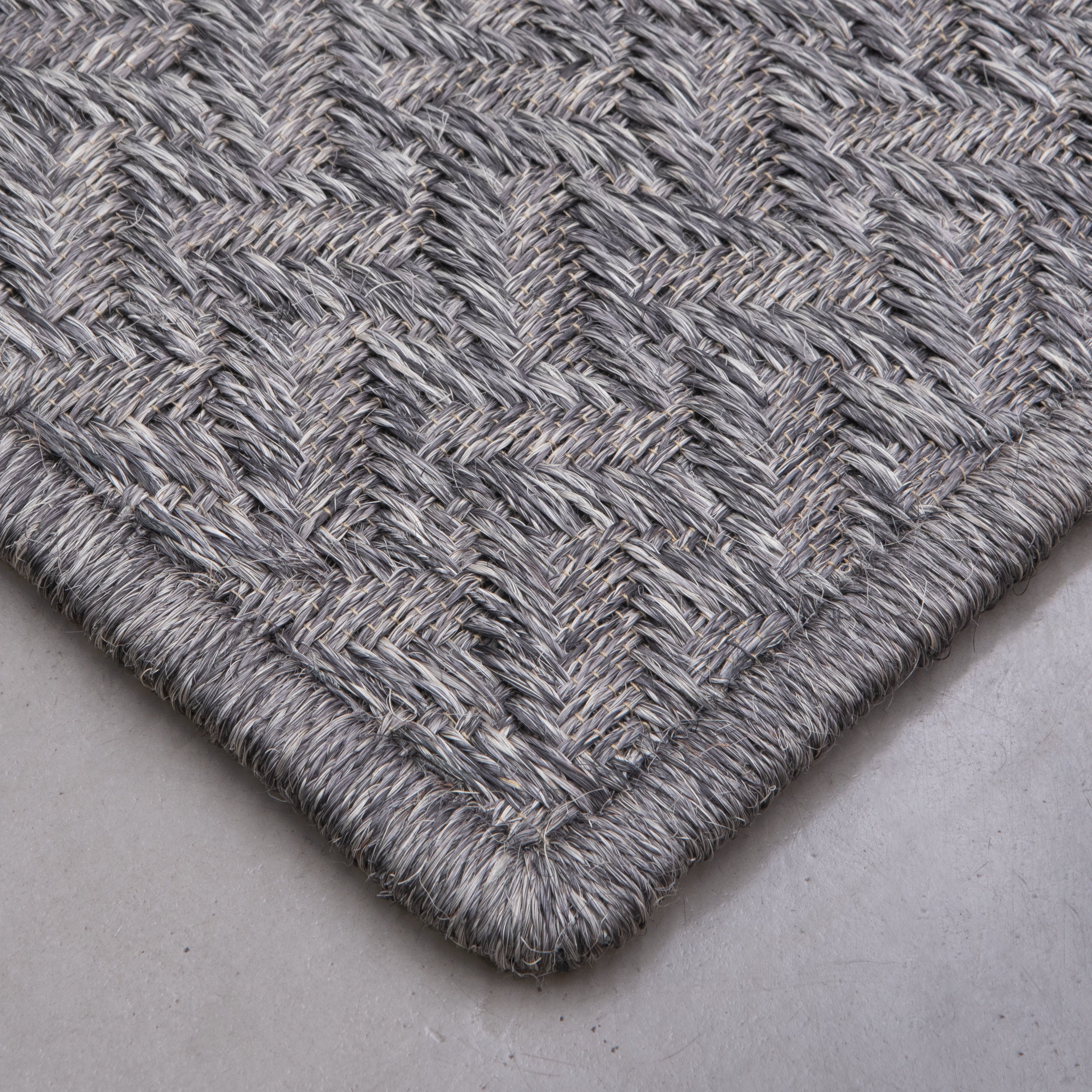 OTOÑO WEAVE RUG WHITE-GRAY FIQUE FIBER
