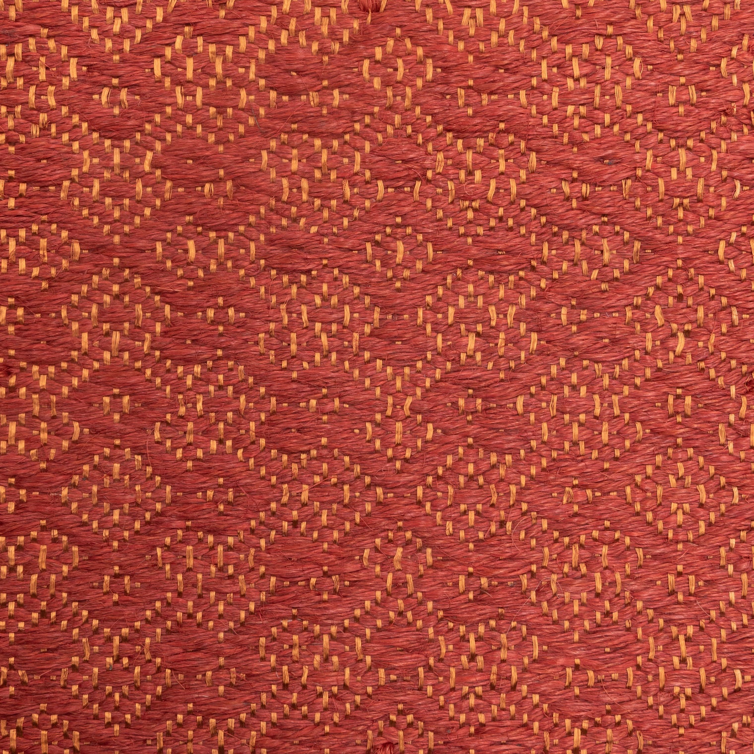 CASABLANCA WEAVE RUG IN COPPER AND BURGUNDY FIQUE FIBER